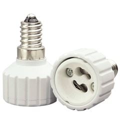 Soquete PP E14 Adaptador GU10 Branco INTERNEED / REF. 072751