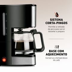 Cafeteira Elétrica 220V Dolce Aroma C-43-20X-SI Preto MONDIAL / REF. 72052-02