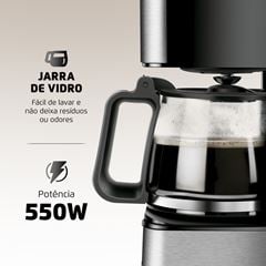 Cafeteira Elétrica 220V Dolce Aroma C-43-20X-SI Preto MONDIAL / REF. 72052-02