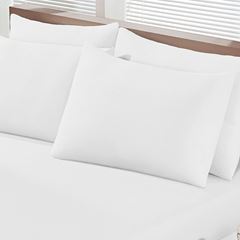 Jogo de Cama com Elástico 100% Algodão Casal com 3 Peças Basic Branco BUETTNER / REF. 28624