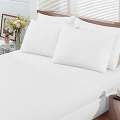 Jogo de Cama com Elástico 100% Algodão Queen com 3 Peças Basic Branco BUETTNER / REF. 28632