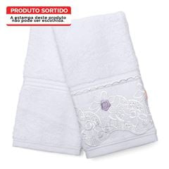 Kit Toalha em Algodão Dakota 2 Peças com Renda Sortida Branco BUETTNER / REF. 64426