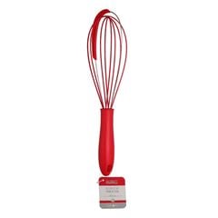 Batedor de Ovos em Silicone e Aço Inox 32cm Vermelho HAUSKRAFT / REF. BTOV-008