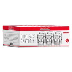 Kit Copo de Vidro 315ml com 6 Peças Santorini HAUSKRAFT / REF. CPBX-013