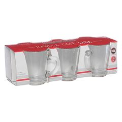 Kit de Canecas de Vidro 70ml com 6 Peças Café Lisa HAUSKRAFT / REF. CANC090