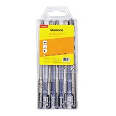 Kit Broca de Aço 5 Peças SDS plus STAMACO / REF. 10876