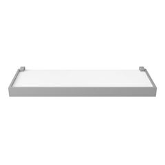 Prateleira em MDP 20x60cm Duetto Branco com Moldura Cinza PRAT-K / REF. 10200.040