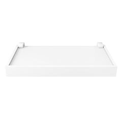 Prateleira em MDP 20x40cm Duetto Branco com Moldura Branca PRAT-K / REF. 10201.030