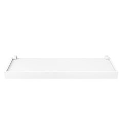 Prateleira em MDP 20x100cm Duetto Branco com Moldura Branca PRAT-K / REF. 10201.050
