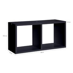 Nicho MDP 48x24,5x15cm Duplo Me Leve Preto PRAT-K / REF. 10280.561