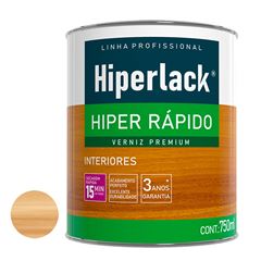 Verniz Alto Brilho 750ml Hiper Rápido Incolor HIPERLACK / REF. 641100183
