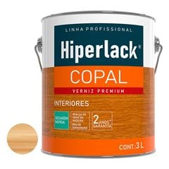 Verniz Alto Brilho 3L Copal Incolor HIPERLACK / REF. 642100182