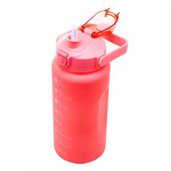 Garrafa em Policarbonato 2 Litro Squeeze com Marcadores Rosa LYOR / REF. 2799