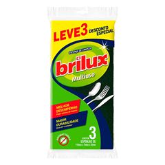 Esponja Premium com 3 Peças BRILUX / REF. 739