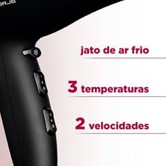 Secador de Cabelo 2000w 220v Power Shine SC13 Preto MONDIAL / Ref. 74070-06