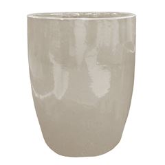 Vaso de Cerâmica 48x60cm Kyco Creme DESIGN DECOR / REF. DDC96352