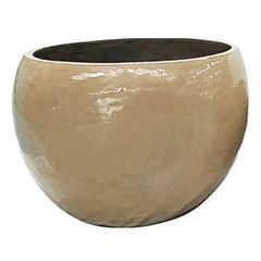 Vaso de Cerâmica 56x42cm Caymen Creme DESIGN DECOR / REF. DDC96475