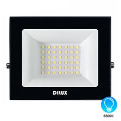 Refletor Led de Alumínio Ultra Slim 30W Bivolt IP65 6500K Preto DILUX / REF. DI96260