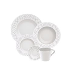 Aparelho de Jantar com 20 Peças Ingrid Branco TRAMONTINA / REF. 96011/887