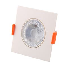 Spot LED Quadrado em ABS 3W Bivolt para Embutir 3000K DILUX / REF. DI97502