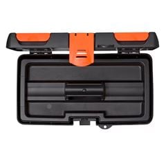 Caixa para Ferramentas de Plástico 14x34cm com Trava Preta e Laranja BLACK E DECKER / REF. BDST13-011