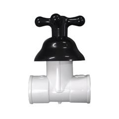 Registro de Pressão ABS 20mm Soldável com Canopla Marujá Preto VIQUA / REF. 1150115