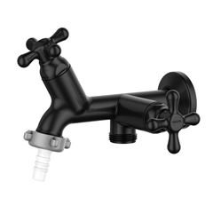 Torneira para Tanque e Máquina de Lavar em ABS Marujá Preta VIQUA / REF. 1130943