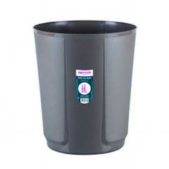 Lixeira Plástica 6 Litros sem Tampa Redonda Cinza SANREMO / REF. SR2206P