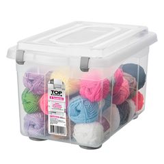 Organizador Plástico 16,7 Litros Top Stock Transparente SANREMO / REF. 963