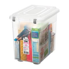 Organizador Plástico 26,5 Litros Top Stock Transparente SANREMO / REF. 965