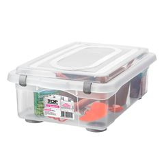 Organizador Plástico 28,2 Litros Top Stock Transparente SANREMO / REF. 970