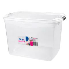Organizador Plástico 80 Litros Flex Transparente SANREMO / REF. SR981