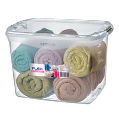 Organizador Plástico 80 Litros Flex Transparente SANREMO / REF. SR981