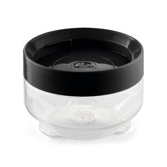 Pote Plástico 300ml Conecta com Tampa Redondo Preto UZ / REF. UZ401-PR