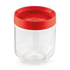 Pote Plástico 600ml Conecta com Tampa Redondo Vermelho UZ / REF. UZ402-VM