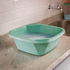 Bacia Plástica 14 Litros Slim Verde Menta UZ / REF. UZ413-VEM