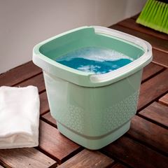 Balde Plástico 12 Litros com Alça Slim Quadrado Verde Menta UZ / REF. UZ415-VEM
