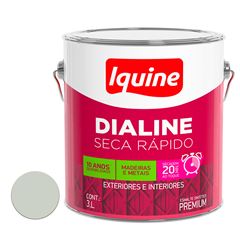 Tinta Esmalte Alto Brilho 3L Dialine Seca Rápido Branco Gelo IQUINE / REF. 62200382R