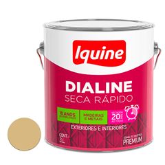 Tinta Esmalte Alto Brilho Dialine Seca Rápido 3L Creme IQUINE / REF. 62202182