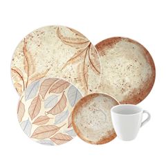 Aparelho de Jantar com 20 Peças Aster Decorado TRAMONTINA / REF. 96589/022