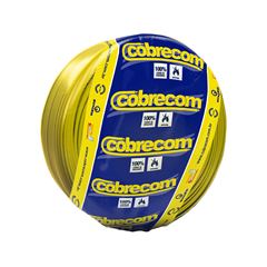 Cabo Flexível 2,5mm 15m 750V Amarelo COBRECOM / REF. 1150501401-15M