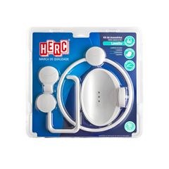 Kit de Acessórios para Banheiro em Abs com 4 Peças Lavello Branco HERC / REF. 1000000081
