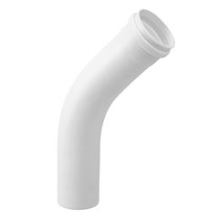 Curva 45° Longa Esgoto SN em PVC 40mm Branco FORTLEV / REF. 11450401