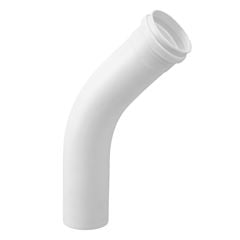 Curva 45° Longa Esgoto SN em PVC 100mm Branco FORTLEV / REF. 11451001