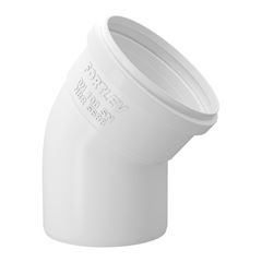Joelho 45° Esgoto SN em PVC 75mm Branco FORTLEV / REF. 11120759