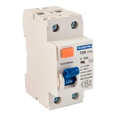 Disjuntor DR Bipolar 100A TRAMONTINA / REF. 58014/074