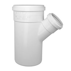 Junção Redução Simples Esgoto SN em PVC 100x50mm Branco FORTLEV / REF. 11161059