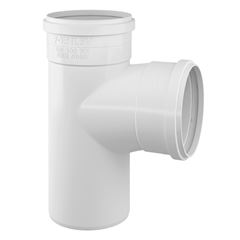 Tê Esgoto SN em PVC 40mm Branco FORTLEV / REF. 11250409