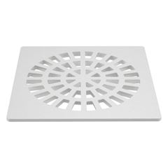 Grelha Quadrado em PVC 100mm Branco FORTLEV / REF. 11111001