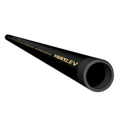 Tubo Eletroduto Rígido Roscável em PVC 1/2 3M Preto FORTLEV / REF. 17330121